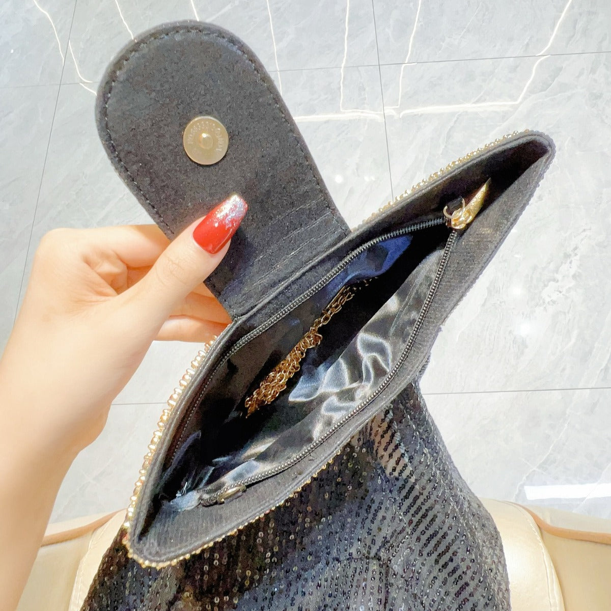 Retro High-grade Clutch Full Diamond Dinner Tote Bags