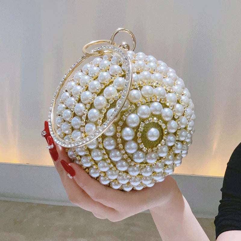 Women's Banquet Pearl Pouch Diamonds Little Fairy Shoulder Bags
