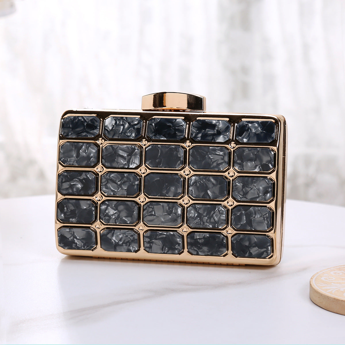 Comfortable Durable Stylish Acrylic High-grade Chain Evening Bags