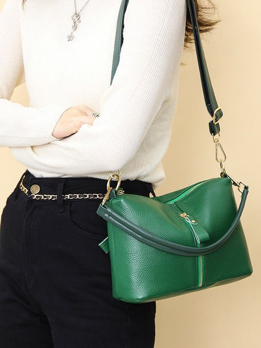 Women's Leather Large Capacity First Layer Cowhide Crossbody Bags