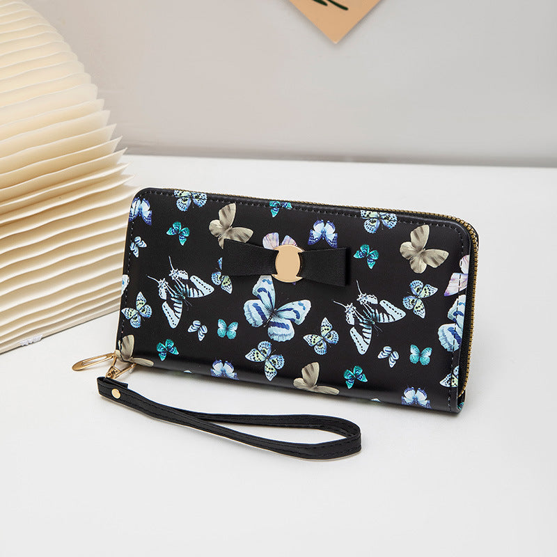 Women's Autumn Korean Style Long Sweet Butterfly Ladies Wallet
