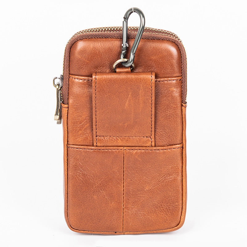 Leather Trend Simple Mid-length Mobile Plaid Phone Bags