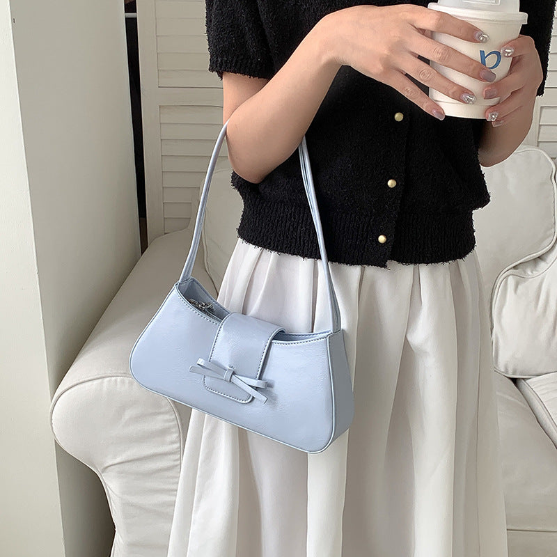 Women's Color Minimal Versatile Korean Style High Sense Handbags