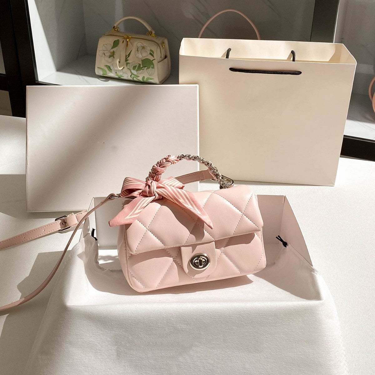 Women's Fashion Commuter Carrying Simple Diamond Women's Handbag