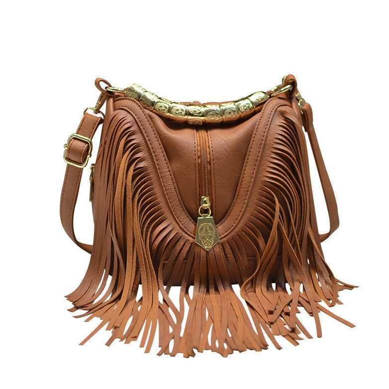 Women's Innovative Graceful Tassel Fashion Pillow Handbags