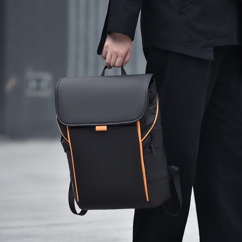 Men's Capacity Lightweight Convenient Computer Business Spring Contrast Color Backpacks