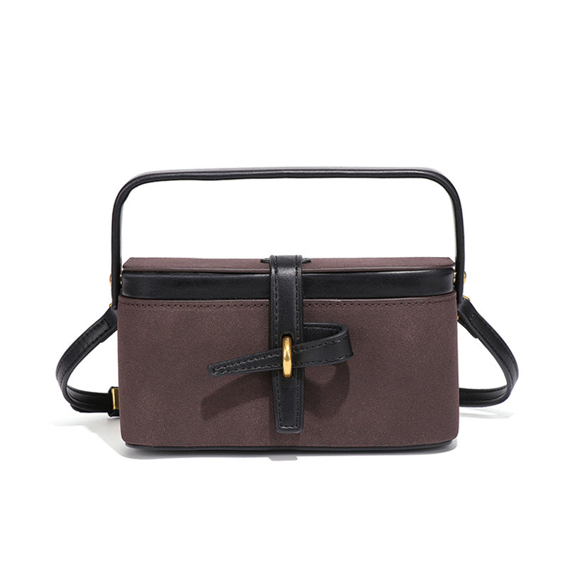 Women's Retro Frosted Portable Dinner Box Mini Women's Messenger Bag