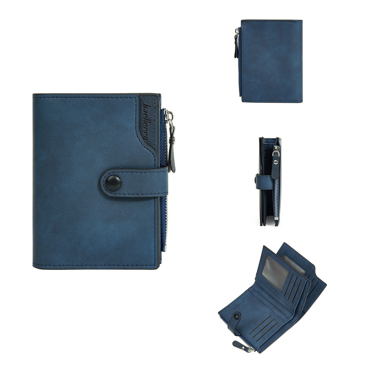 Beautiful Men's Short Business Zipper Simple Coin Purses