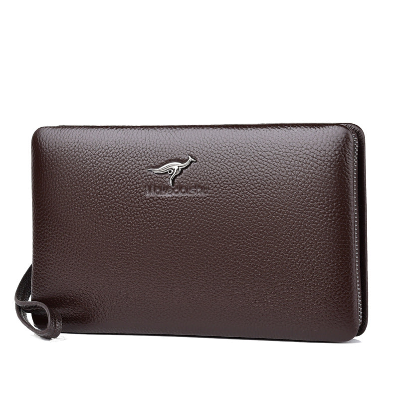 Men's Leather Clutch Large Capacity First Layer Men's Handbags