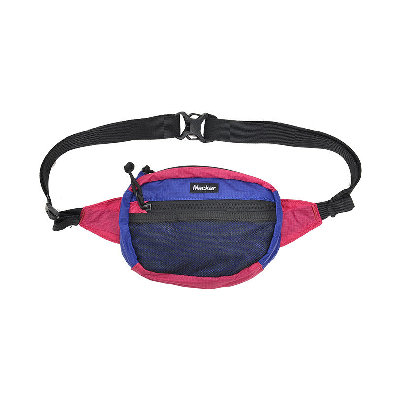 Women's & Men's & Fashion Contrast Color Style Waterproof Men's Chest Bags