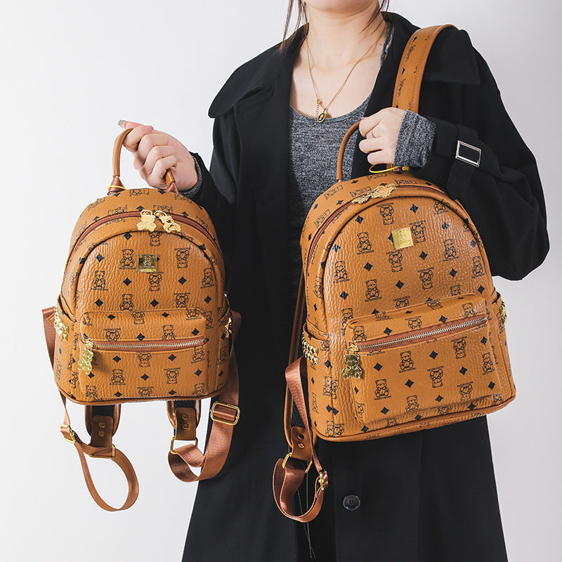 Women's Fashion Printed Cute Mini Live Korean Backpacks