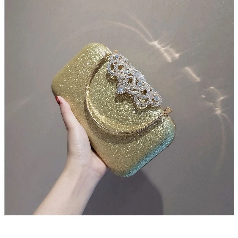 Vintage Crown Rhinestone Handmade Dress Garment Bags