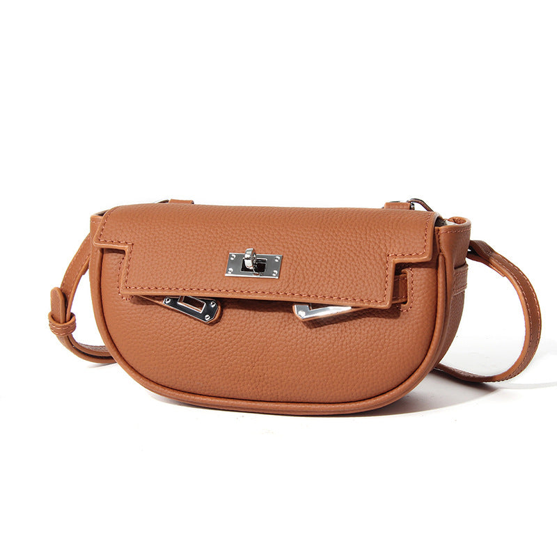 Women's First Layer Cowhide Summer High Sense Niche Fashion Genuine Women's Messenger Bag