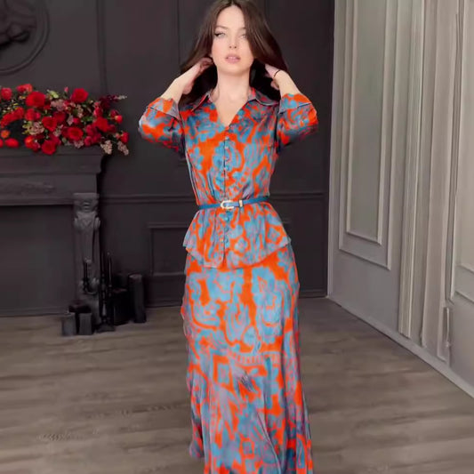 Summer Printing Design Sense Slim Fit Suits