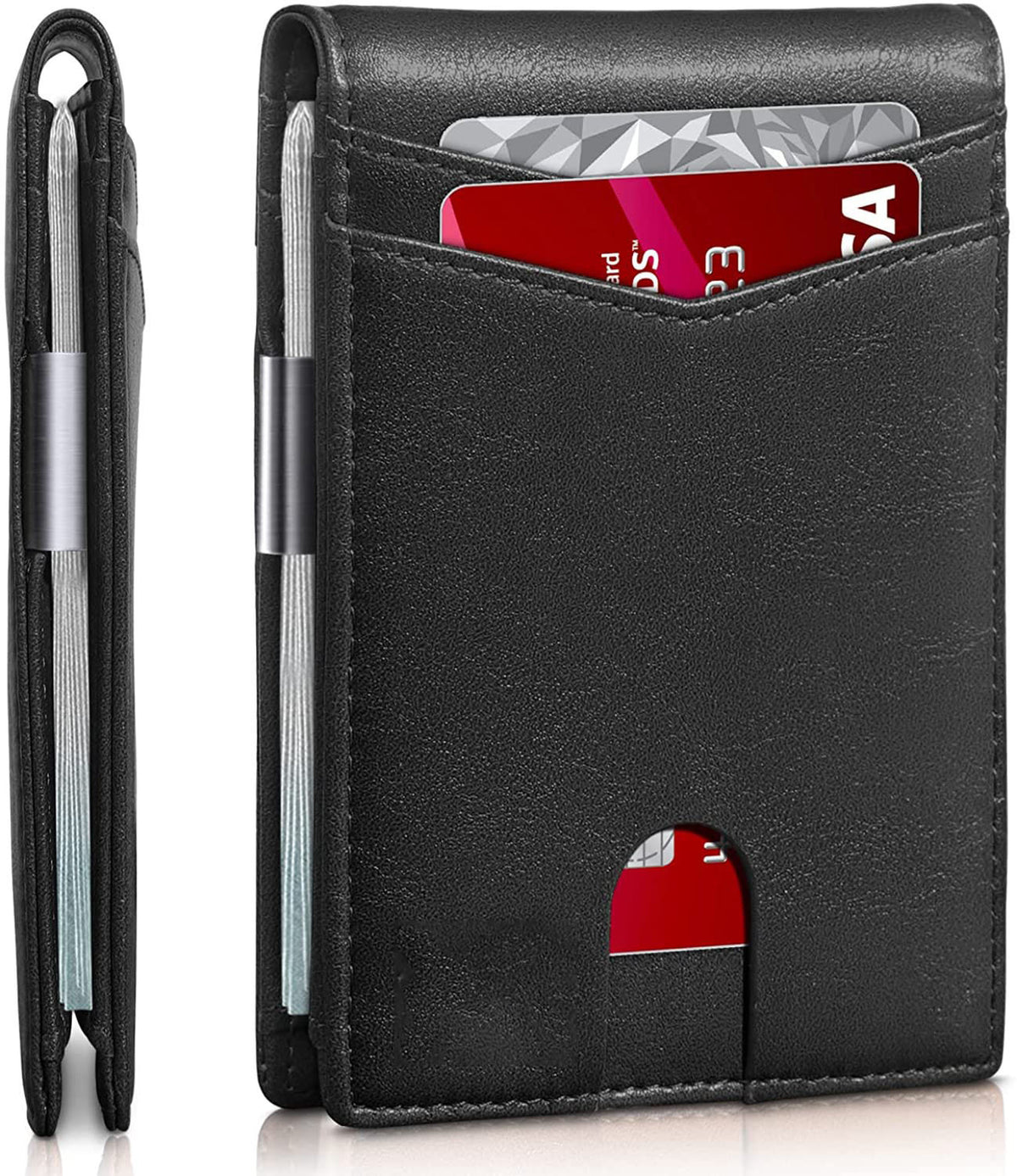 Men's Multiple Slots American Gold Clip Card Holder