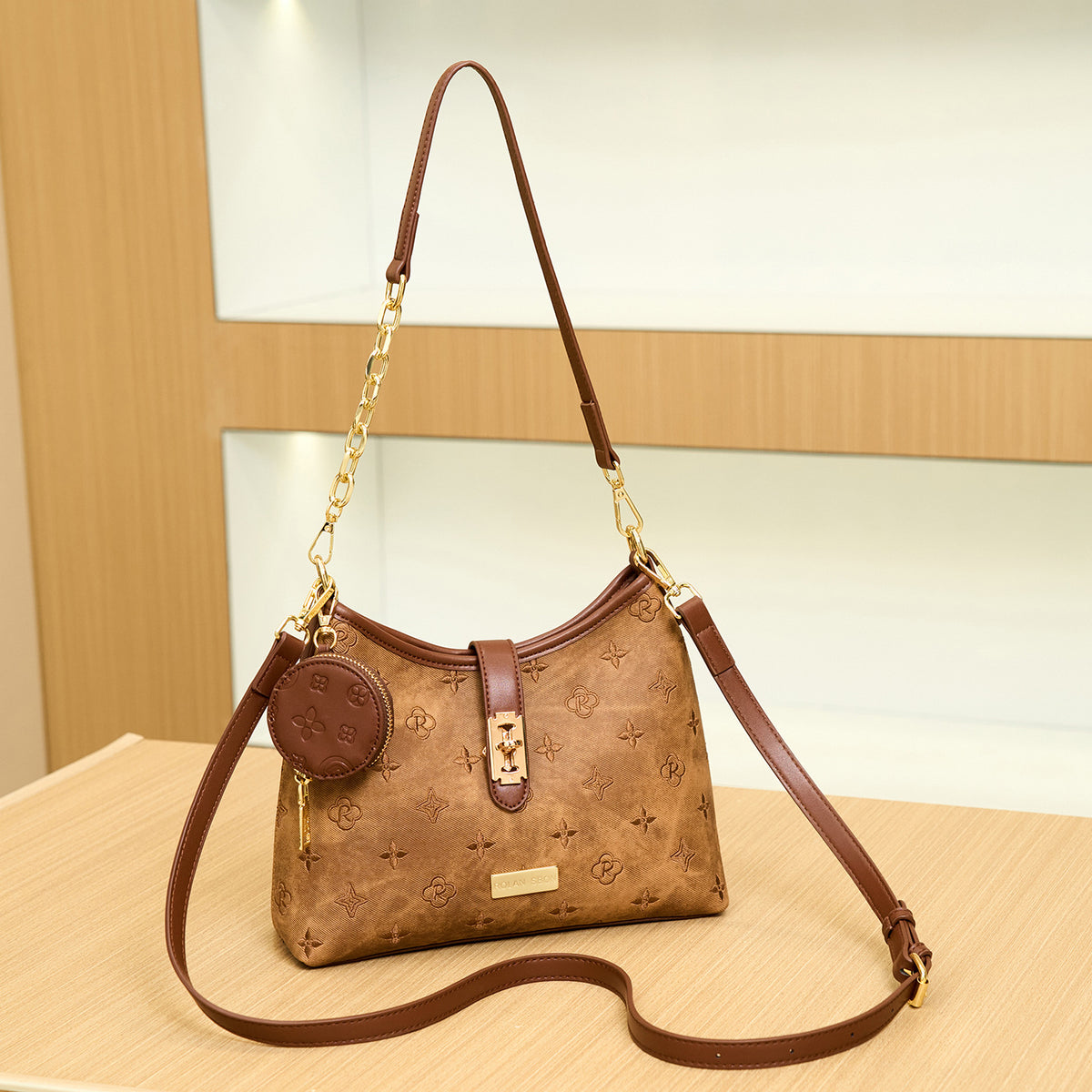 Women's Fashion Portable Light Luxury Trendy Design Women's Messenger Bag