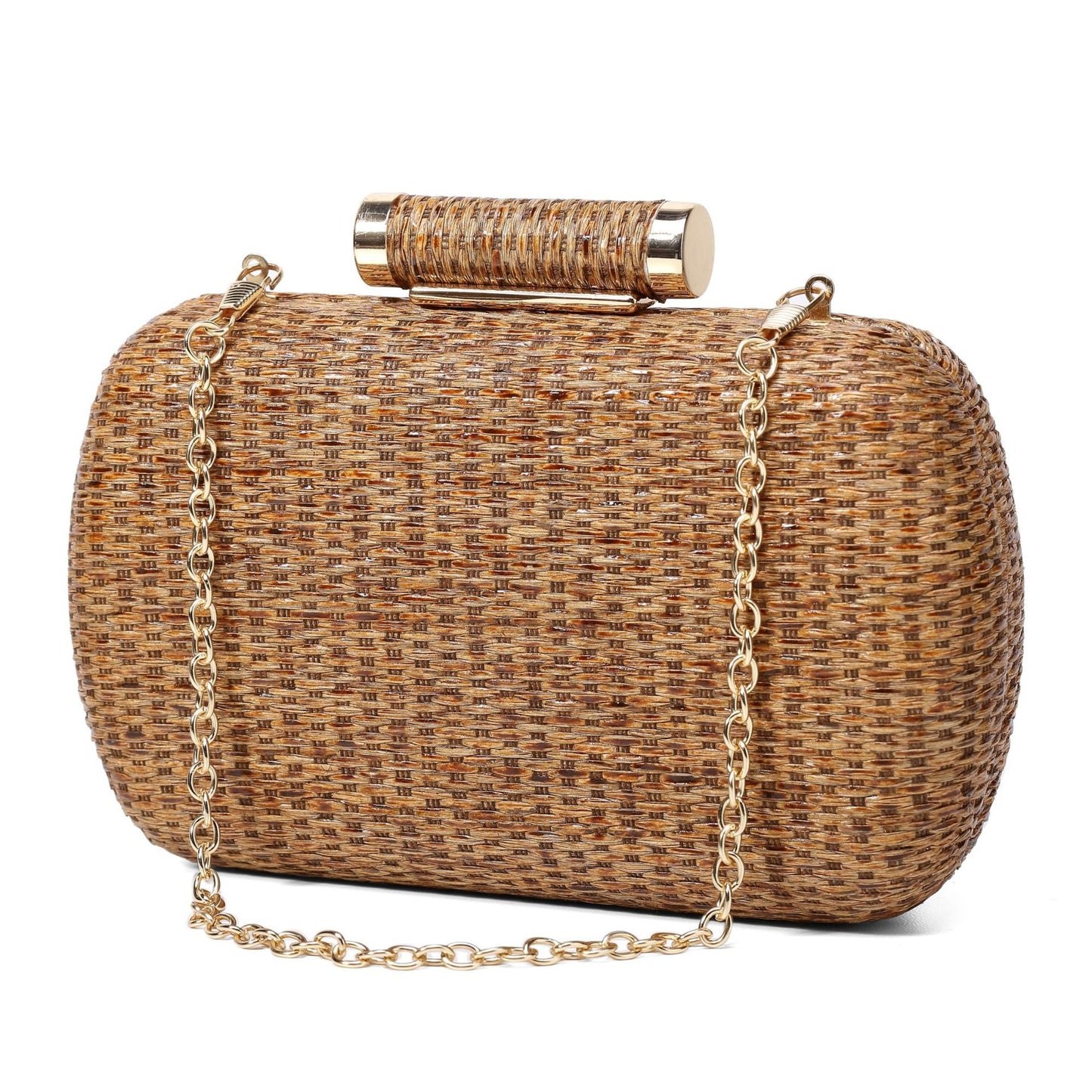 Women's Dinner Winter Straw Fashion Hand-woven Clutch Evening Bags