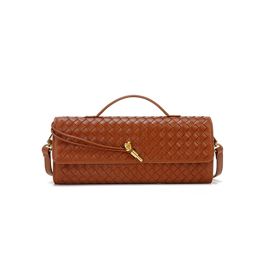 Women's French Stick File Horizontal Hand Autumn Woven Crossbody Bags
