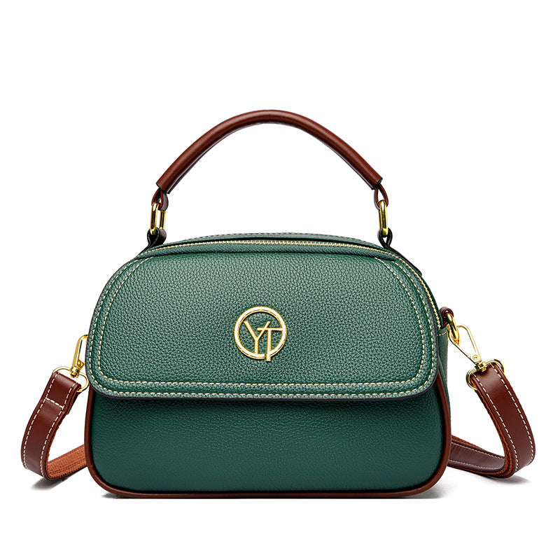 Women's Simple Wide Strap Korean Style Elegant Shoulder Bags