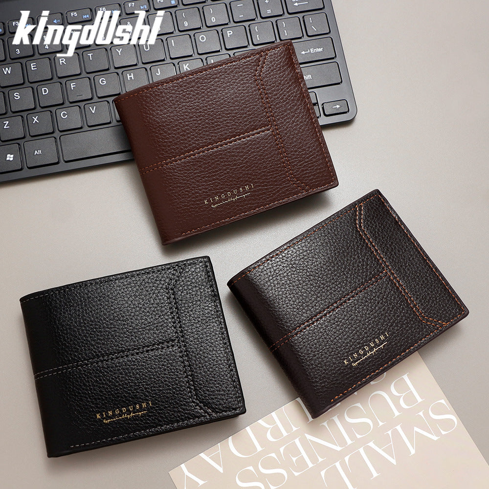 Casual Men's Short Simple Fashion Zipper Men's Wallet