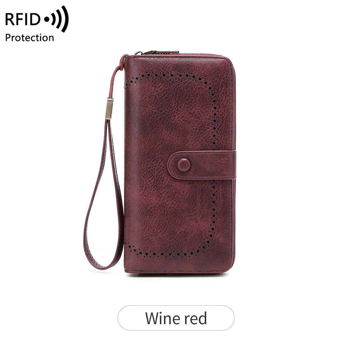 Women's Hollow Out Expanding Retro Large Capacity Ladies Wallet