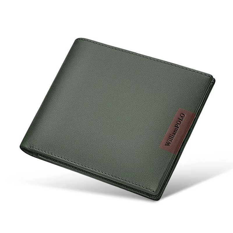 Men's Paul High-grade Short Genuine Leather Cowhide Men's Wallets