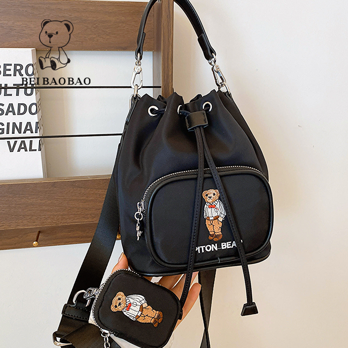 Attractive Women's Source Summer Drawstring Fashion Bucket Bags