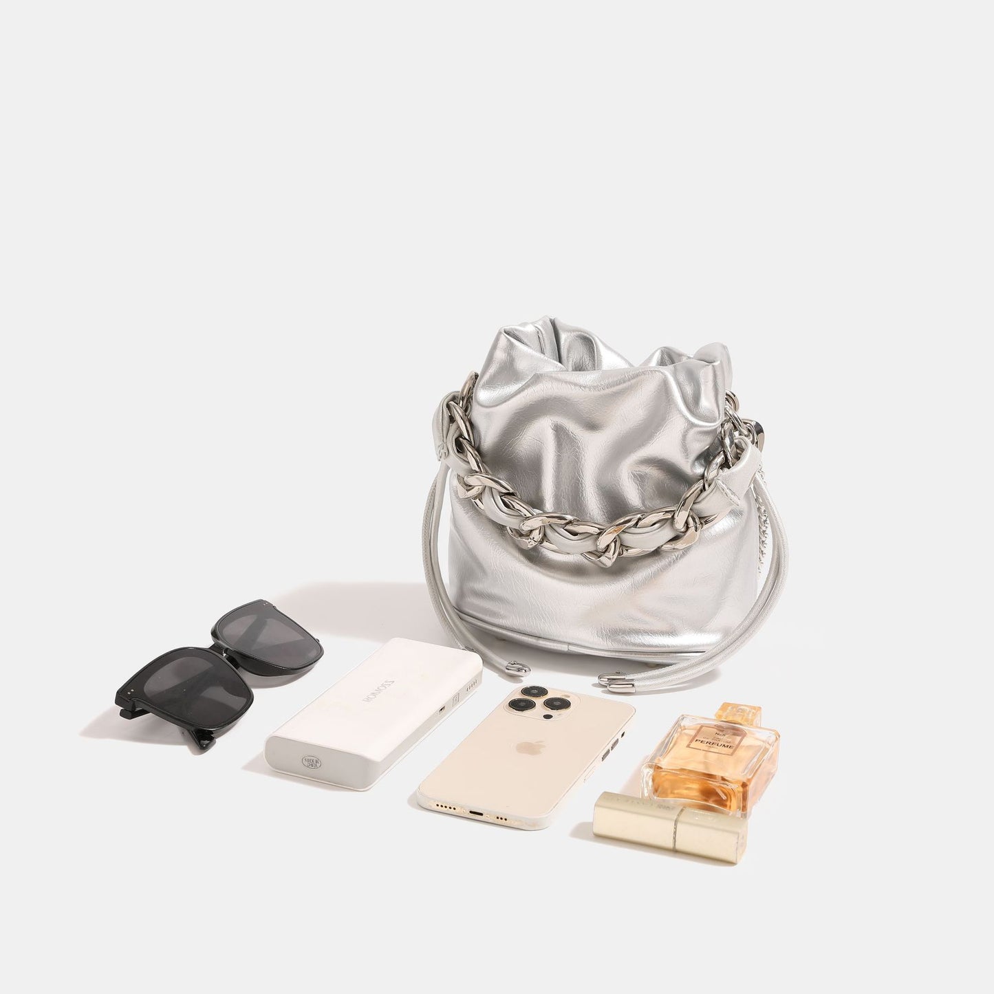 Sier Wandering Woven Chain Female Niche Crossbody Bags