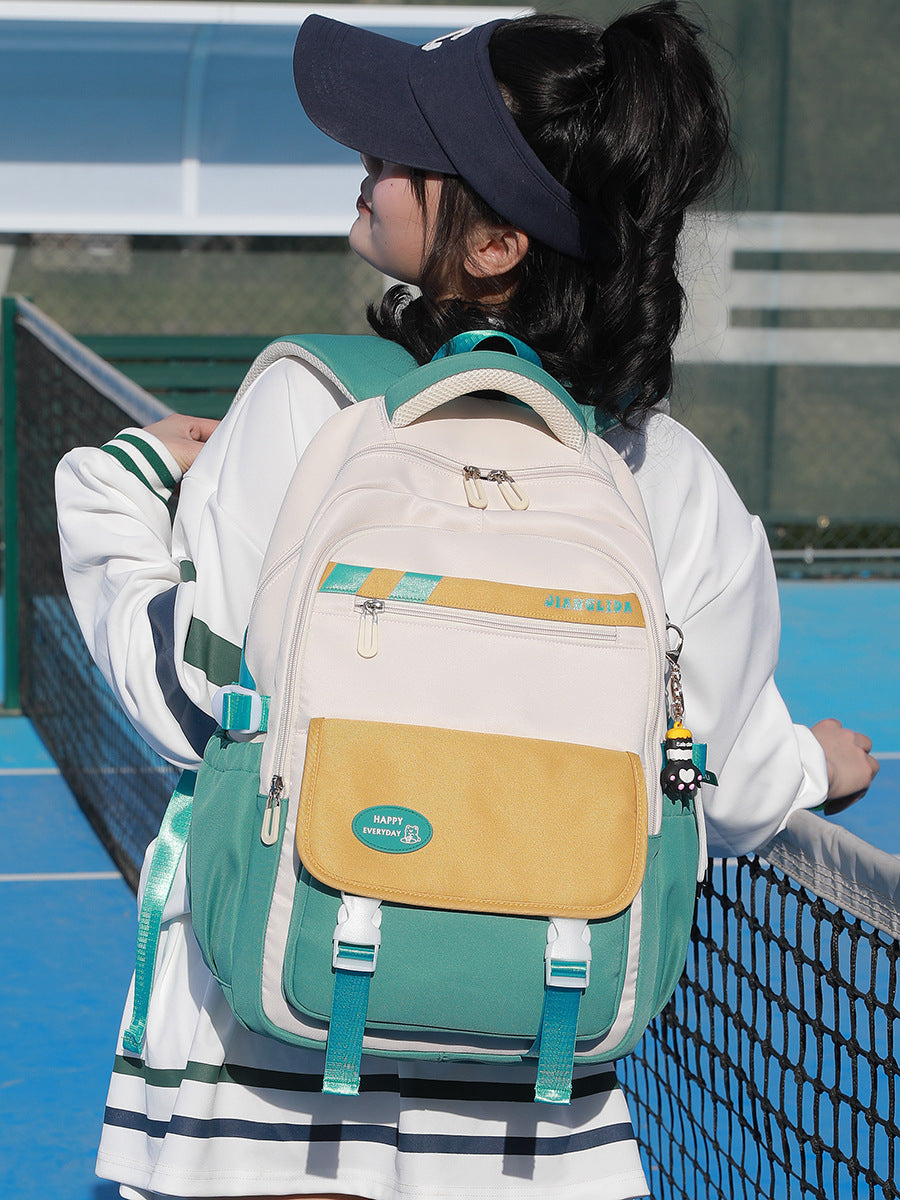 Trendy High College Style Quality Large Middle School Students' Schoolbags