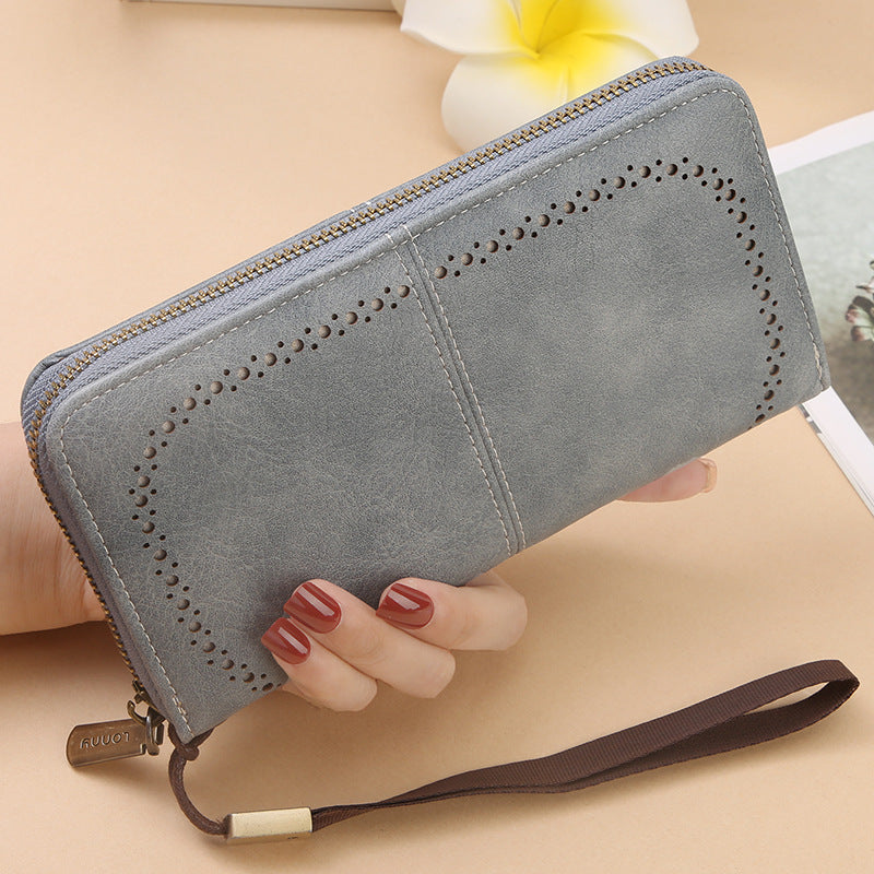 Women's & Men's Swiping Long Korean Large Capacity Mobile Ladies Wallet