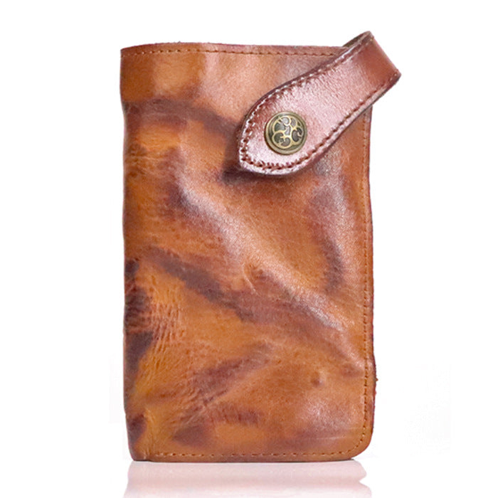 Men's Classy Long Handmade Wrinkle Style Men's Wallets