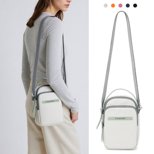 Women's Summer Versatile Canvas Cell Mobile Portable Bucket Bags