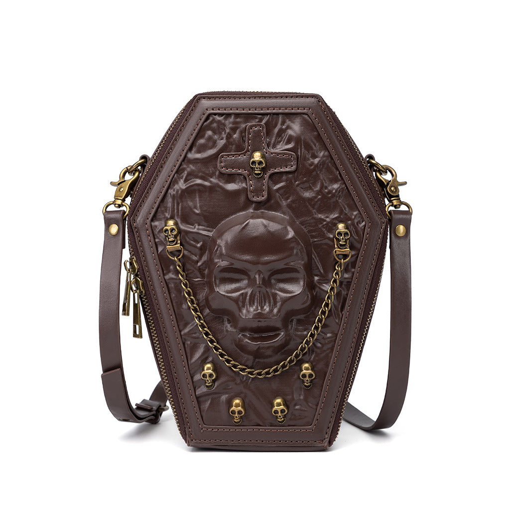 Design Coffin Skull Dark Goth Motorcycle Bags