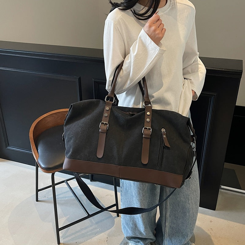 Men's Canvas Reticule Fashion Trendy Large Capacity Travel Bags
