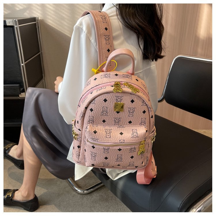 Women's Fashion Printed Cute Mini Live Korean Backpacks