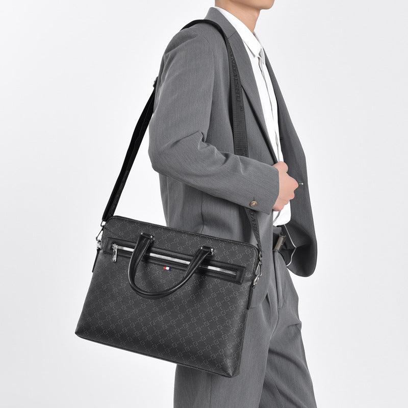 Men's Horizontal Business Commuter File Computer Trend Men's Briefcases