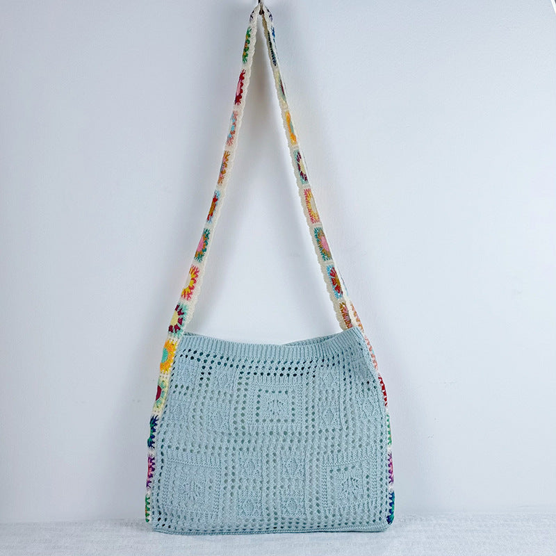 Women's Large Capacity Versatile Knitted Mori Style Women's Messenger Bag