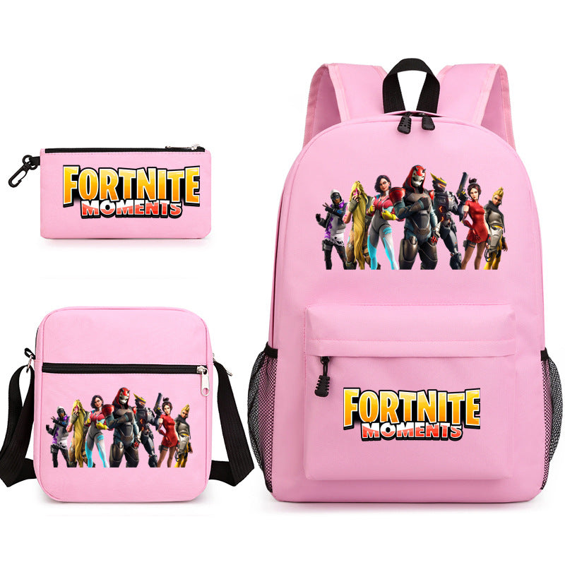 Durable Leo Massey Peripheral Printed Pencil Middle School Students' Schoolbags