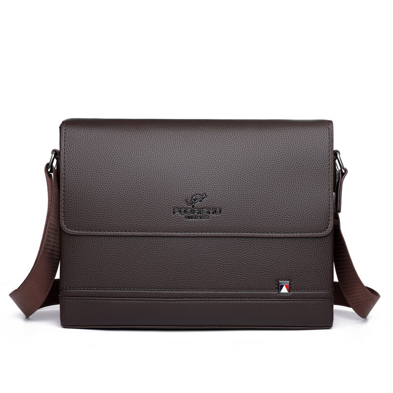 Men's Fashion Business With Lid Vertical Men's Messenger Bags