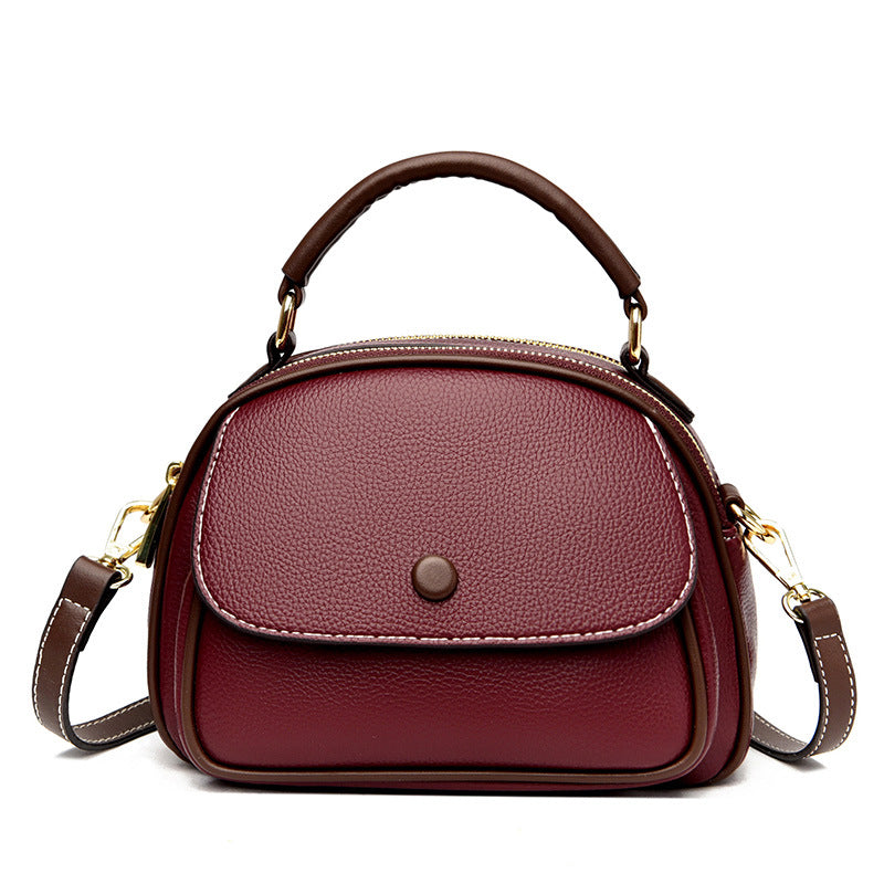 Spring Authentic Leather Tactile Feel Single Korean Bags