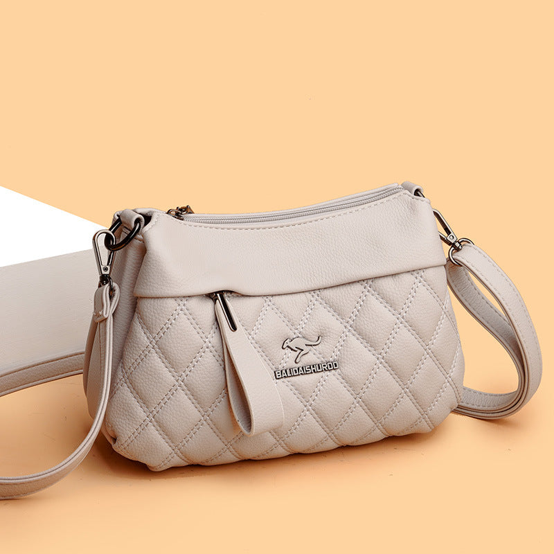 Women's Elegant Korean Fashion Mother Rhombus Crossbody Bags