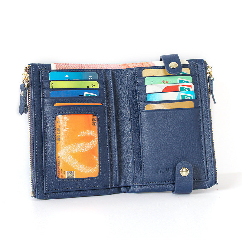 Genuine Leather First Layer Cowhide Korean Purses