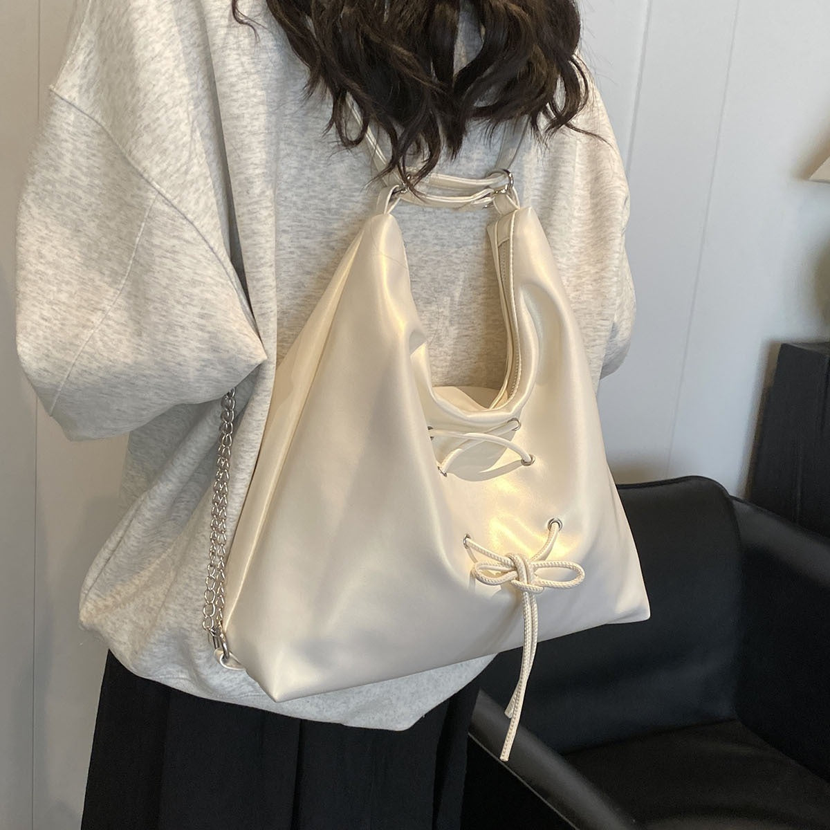 Women's Korean Style Bowknot Fashionable Portable Lightweight Women's Shoulder Bag