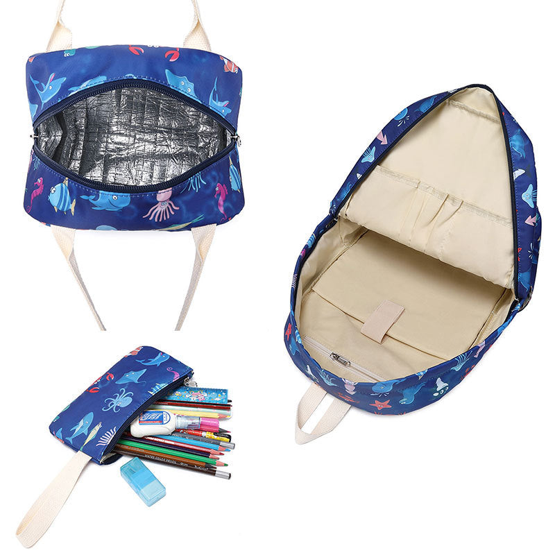 Children's Comfortable Ocean Shark Cartoon Cute Backpacks