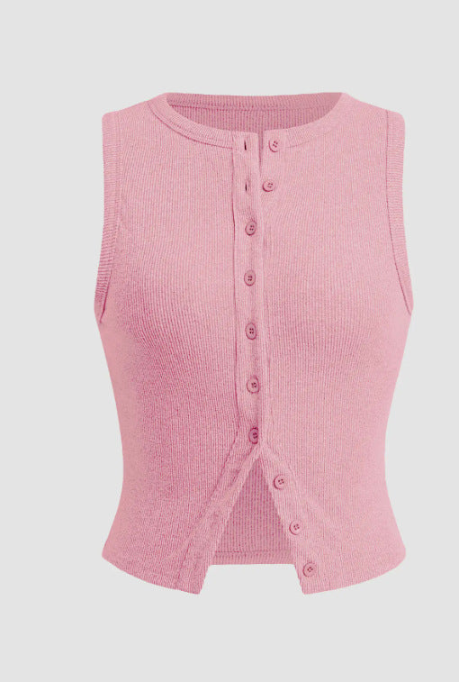 Women's Summer Slim Fit Sleeveless Waistcoat Vests