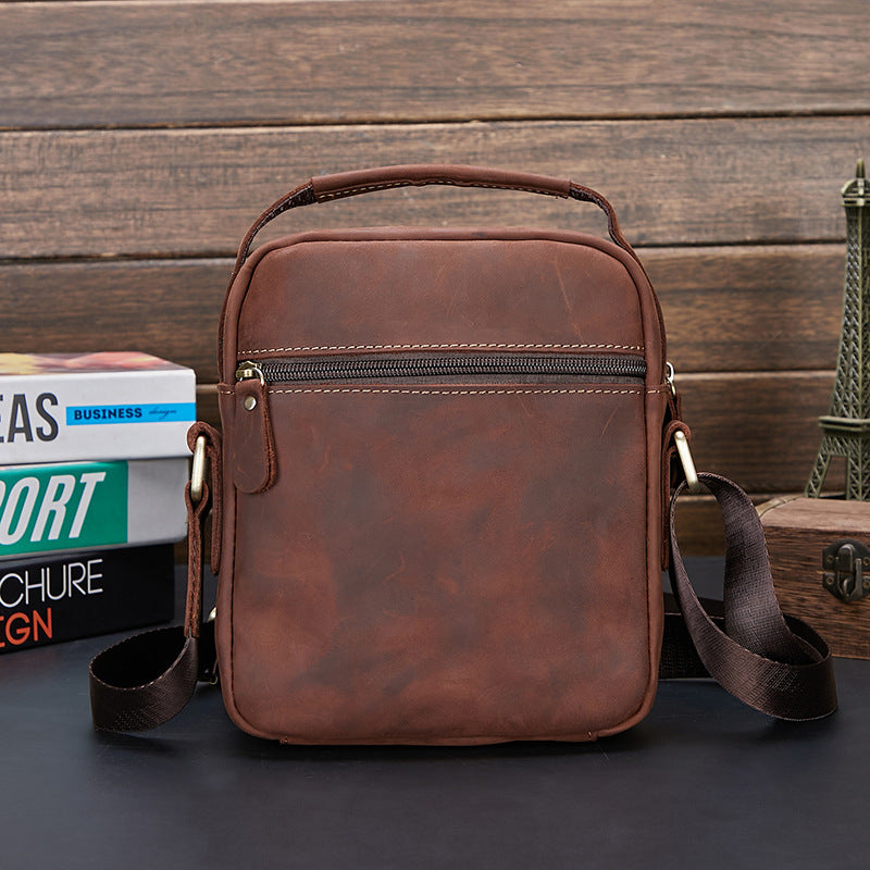 Men's Crazy Horse First Layer Cowhide Leisure Men's Messenger Bags