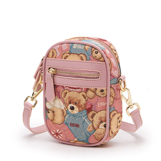 Attachment Canvas Cute Fashion Woven Flower Crossbody Bags