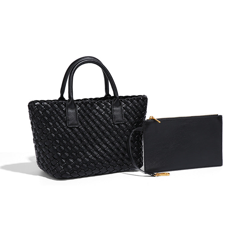 Women's Contrast Color Fashion Trend Hand-woven High-grade Bags