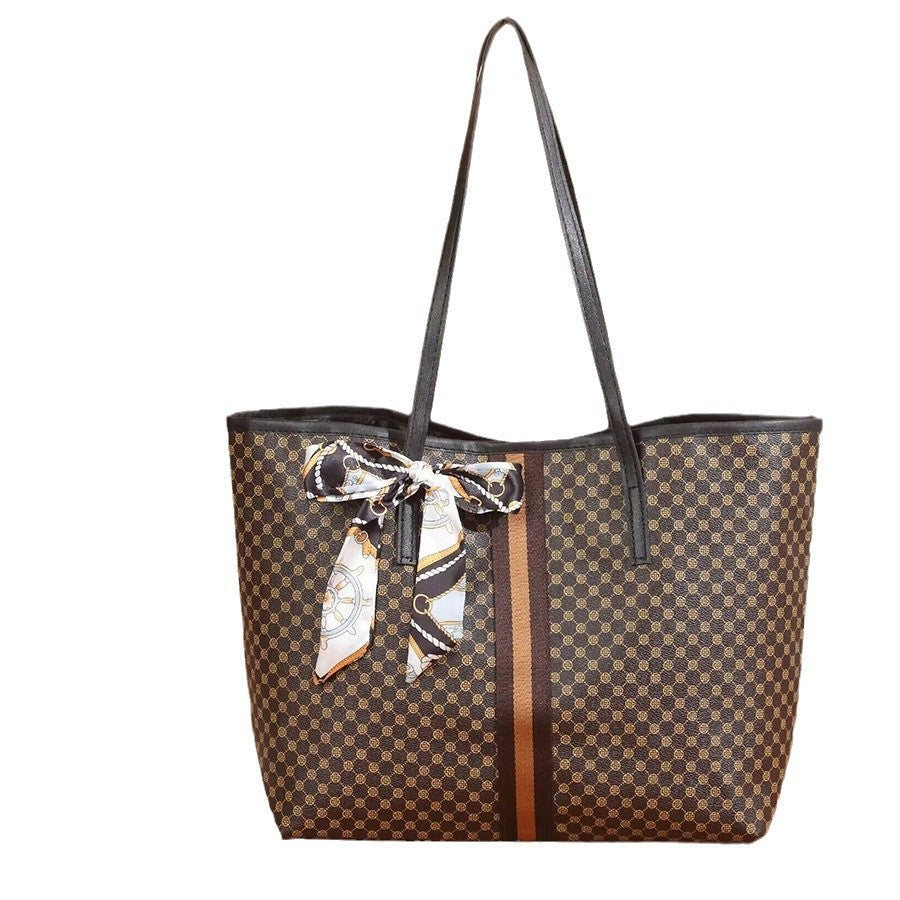 Women's Dot Presbyopic Scarf Large Capacity Fashion Trend Silk Women's Shoulder Bag