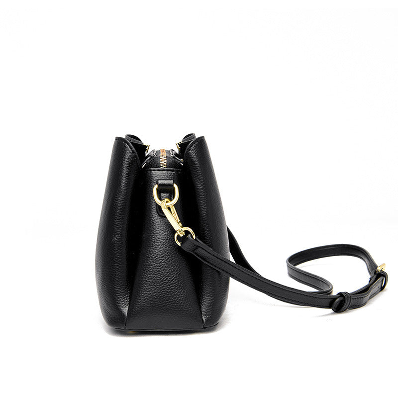 Innovative Spring Soft Leather Simple Elegant Shoulder Bags